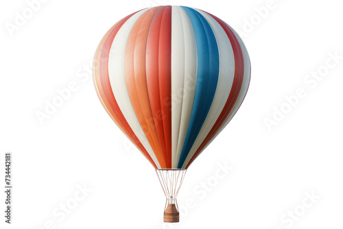 air balloon isolated on transparent and white background.PNG image