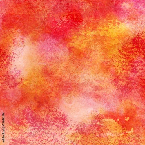 Red Yellow Watercolor Background