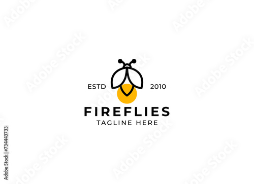 firefly logo vector icon illustration