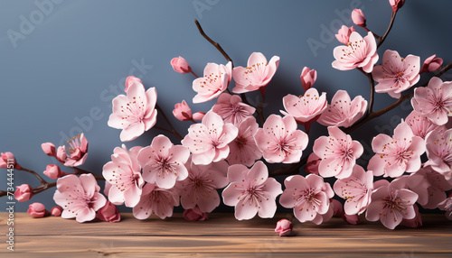 Freshness of springtime blossoms in nature bouquet of colorful flowers generated by AI