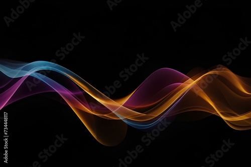 Smoky waves background, created by ai generated