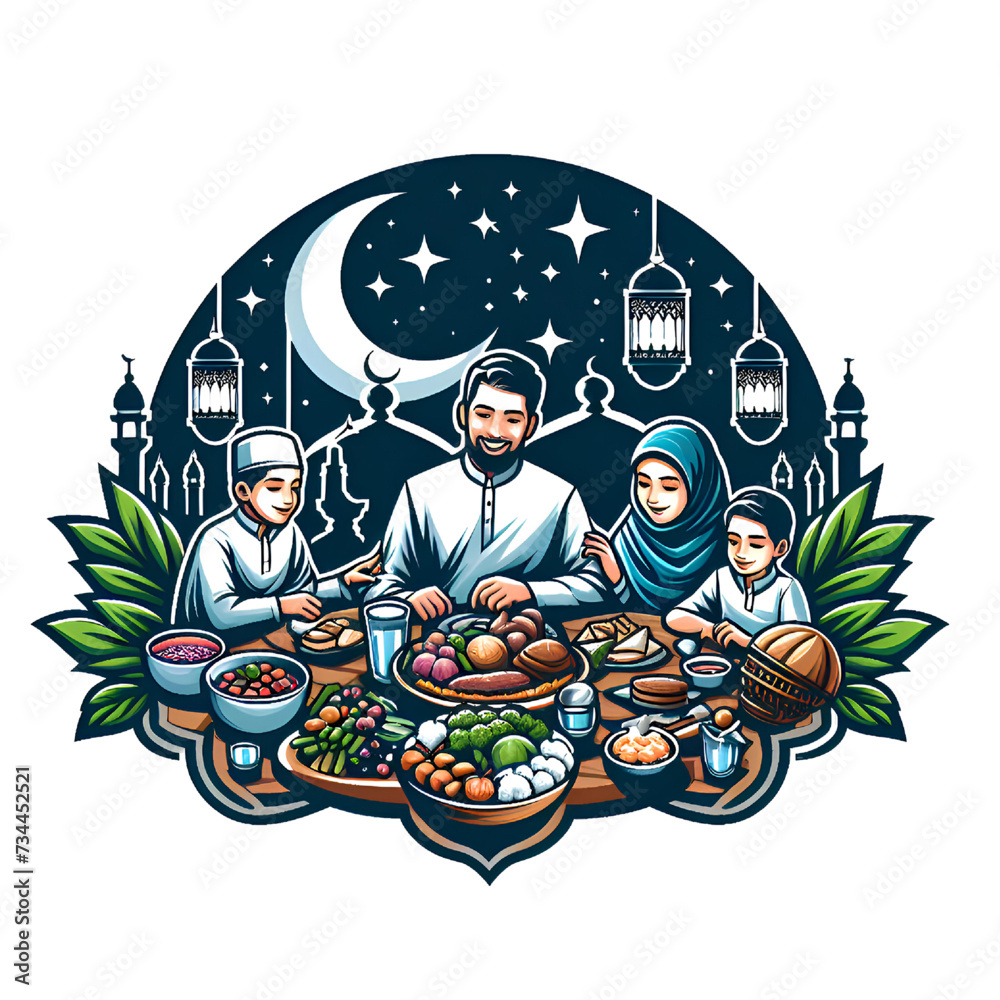 Design for a family gathering in Ramadan	