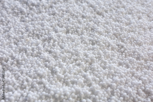 Obraz na płótnie Close up shot of white urea chemical fertilizer