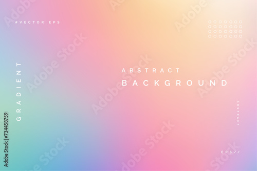 Vector Gradient Rainbow Background Template