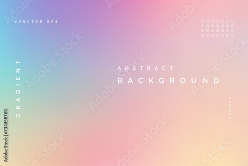 Vector Gradient Rainbow Background Template