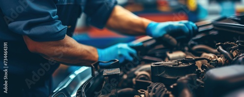 car maintenance or car service