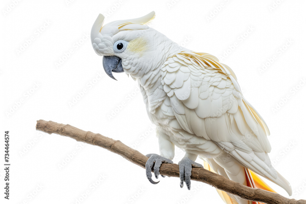 Elegant Cockatoo Perched on a Branch