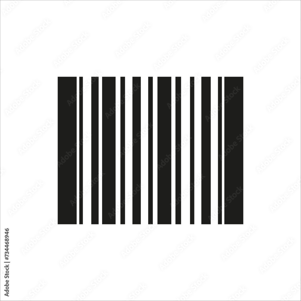 A black and white barcode on a white background A black and white barcode on a white background