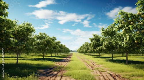 trees hazelnut farm photo