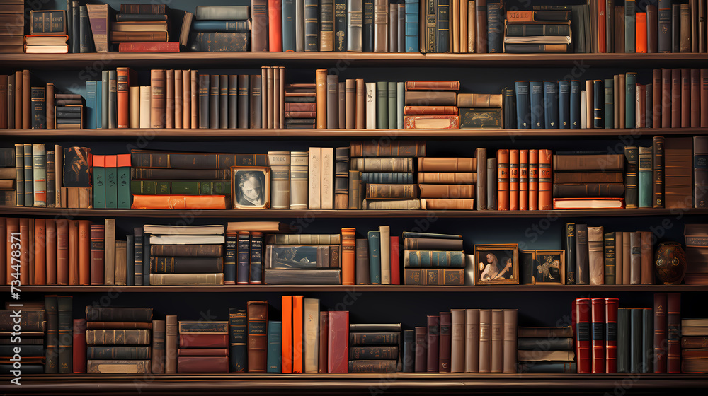 Books background, can be used to depict education, knowledge, learning or library themes Books background, can be used to depict education, knowledge, learning or library themes