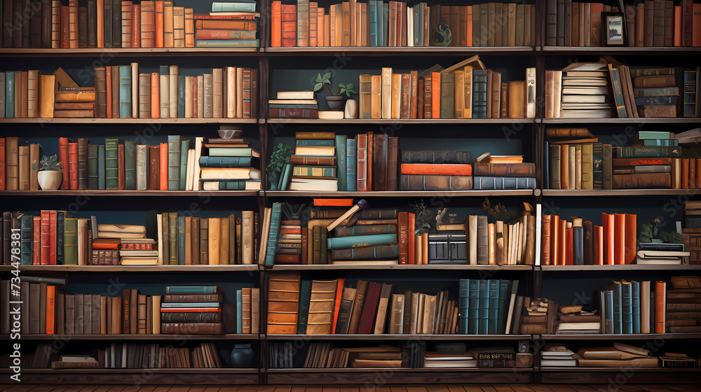 Books background, can be used to depict education, knowledge, learning or library themes Books background, can be used to depict education, knowledge, learning or library themes