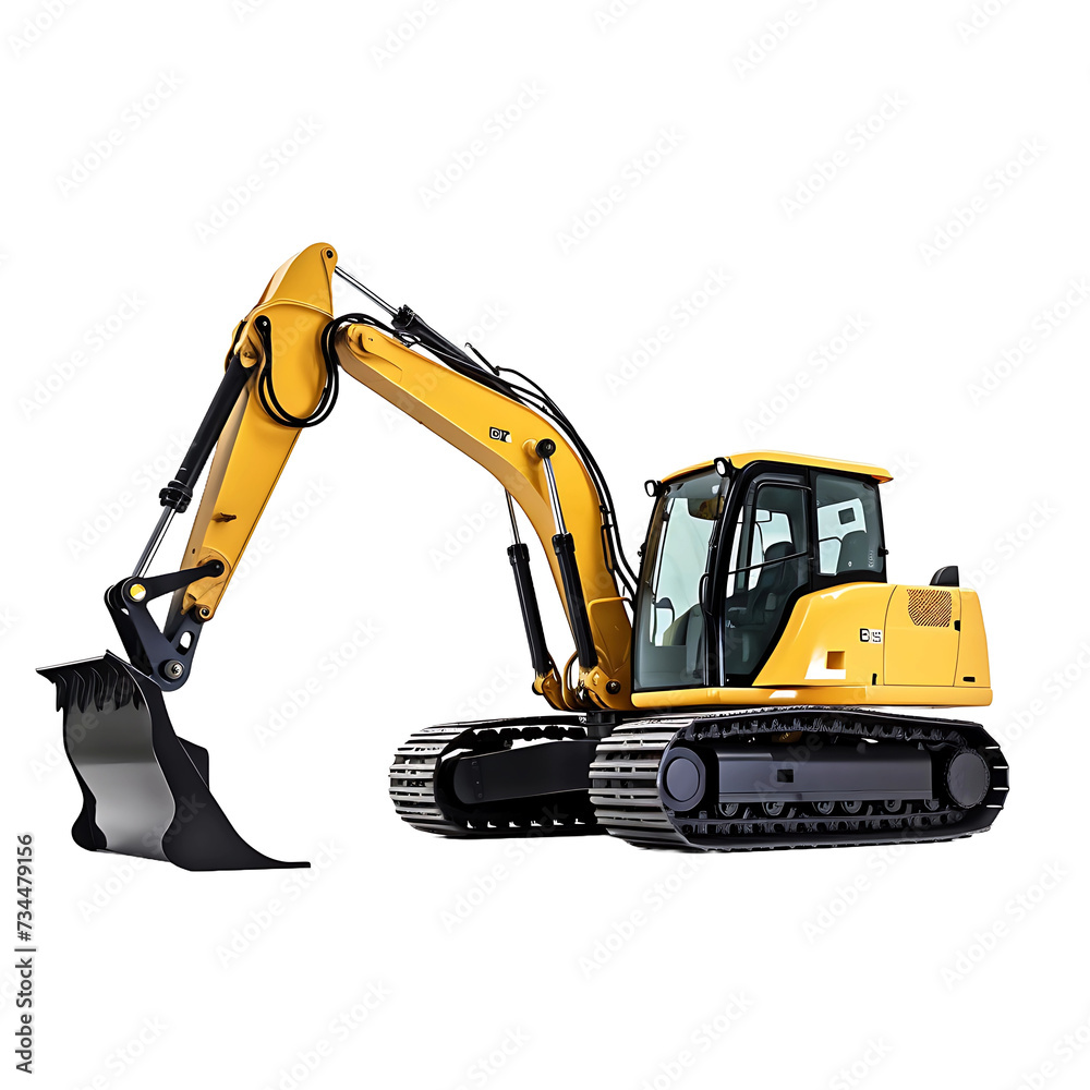 Excavator in Transparent Format Excavator in Transparent Format
