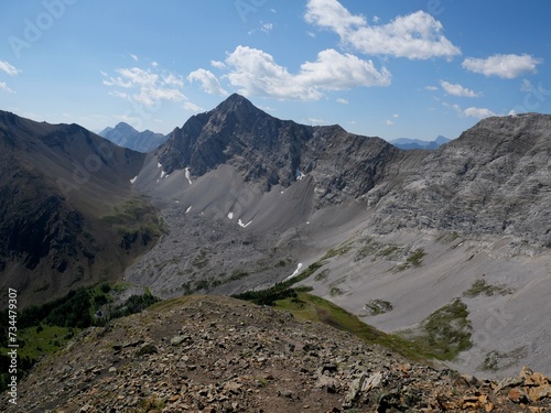 View towards Mount Tywhitt at Pocaterra Ridge near Highwood Pass photo