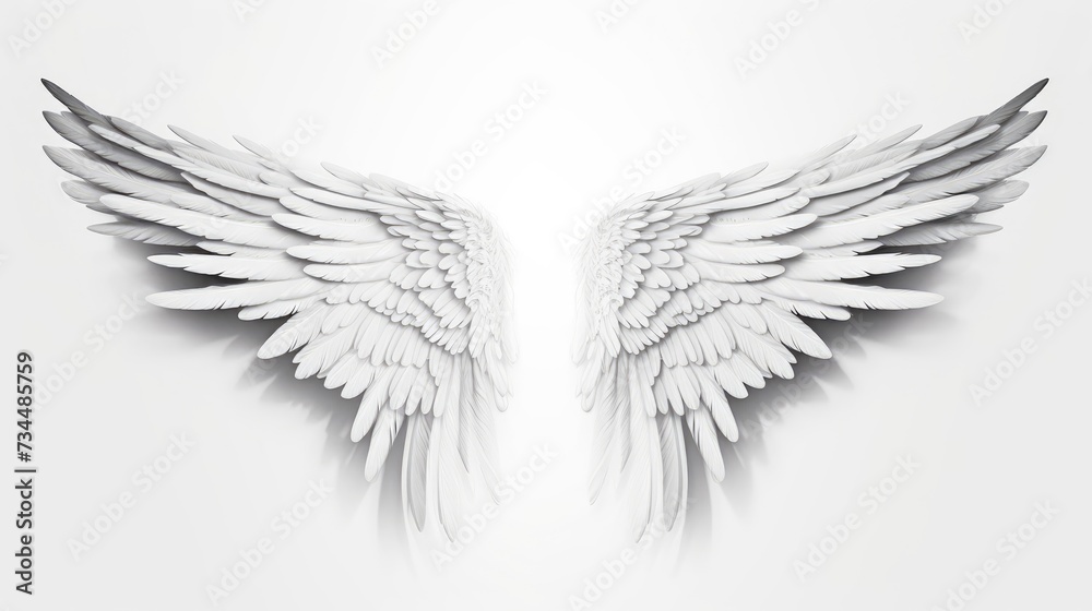 Obraz premium artistic outline of wings