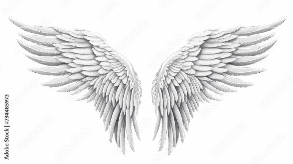 Obraz premium artistic outline of wings