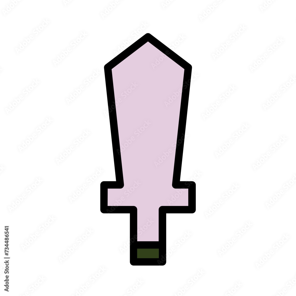 Obraz premium Ocean Pirates Sailor Filled Outline Icon