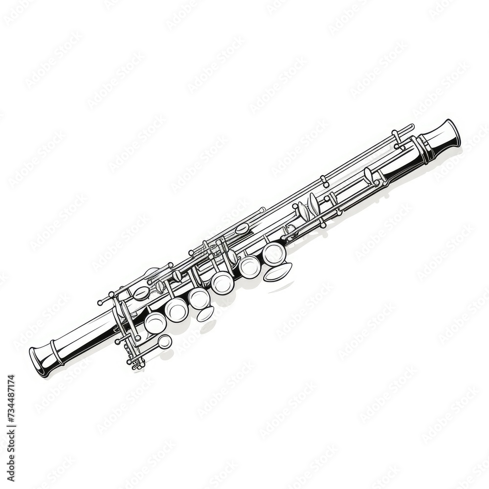 Fototapeta premium Outline Acoustic music classics Band