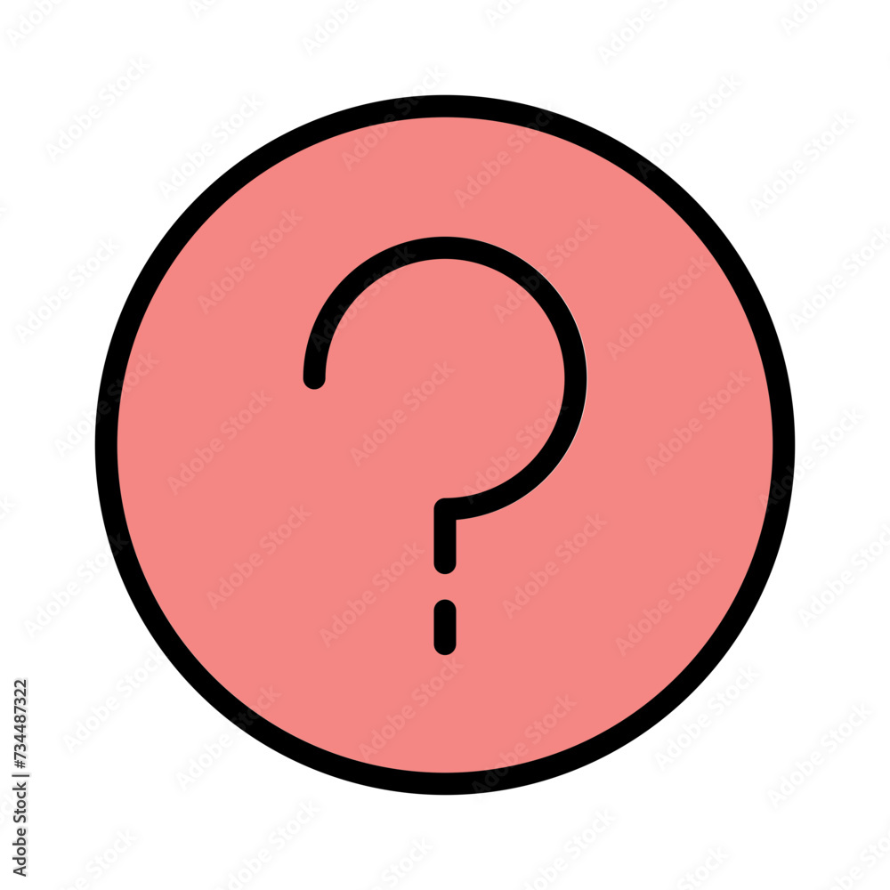 Question Ui Website Filled Outline Icon Question Ui Website Filled Outline Icon