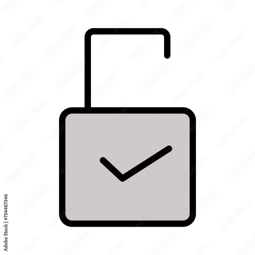 Mobile Ui Unlock Filled Outline Icon Mobile Ui Unlock Filled Outline Icon