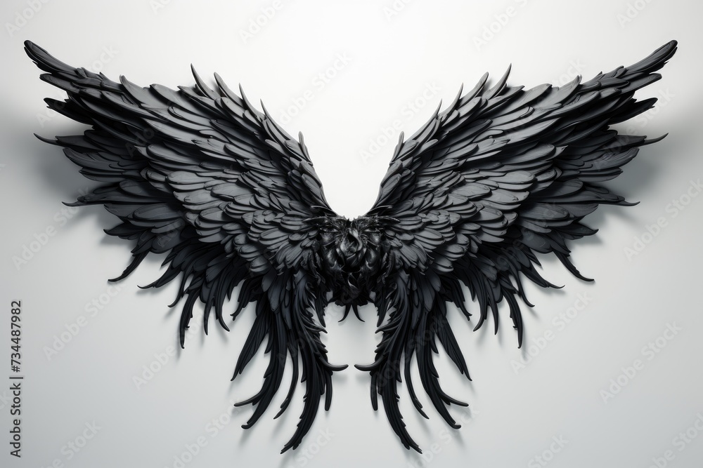 Obraz premium artistic outline of wings