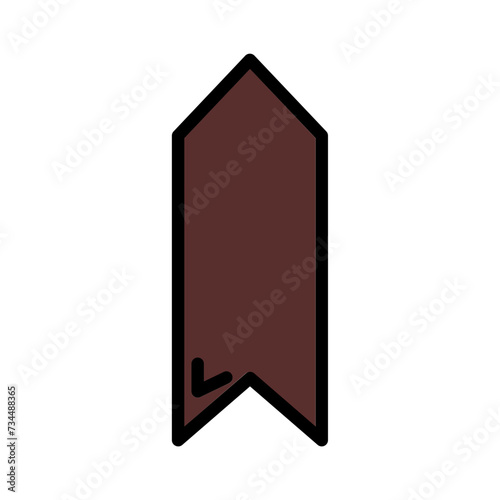 Free Download Arrow Up Label Filled Outline Icon - GFXLoad