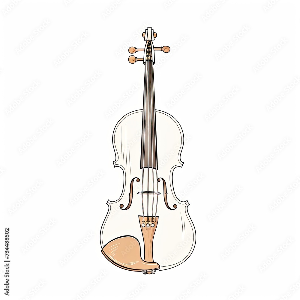 Fototapeta premium Outline Acoustic music classics Band