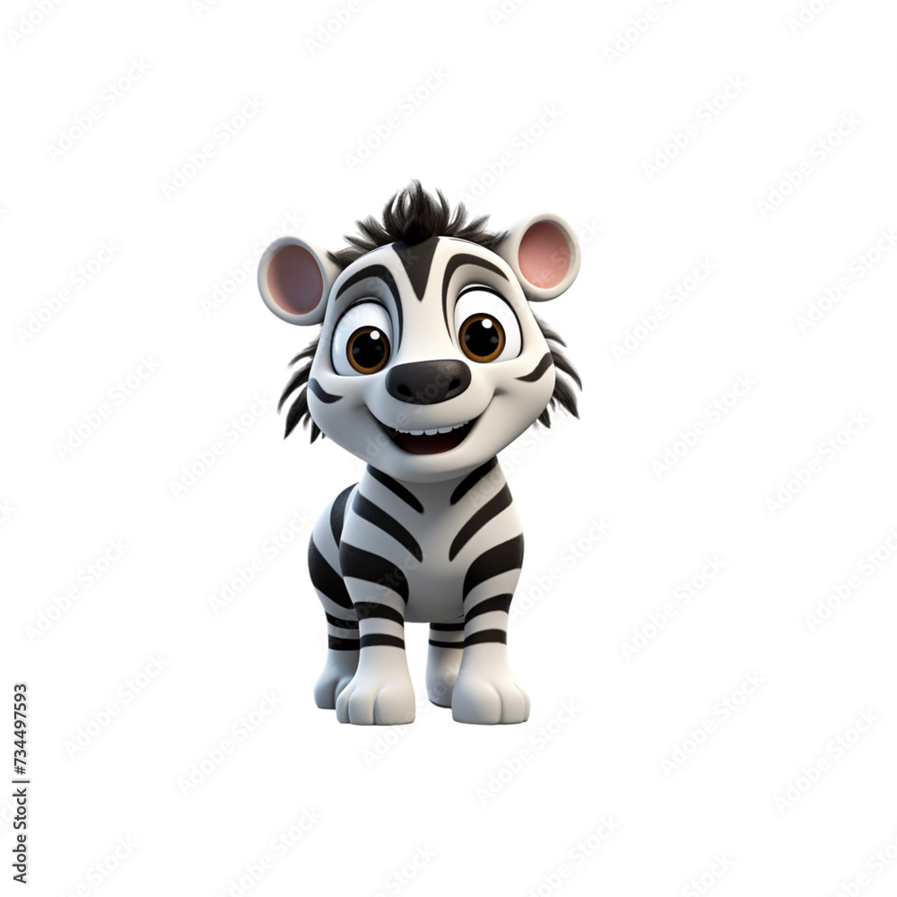 Small Zebra Figurine on White Surface Small Zebra Figurine on White Surface