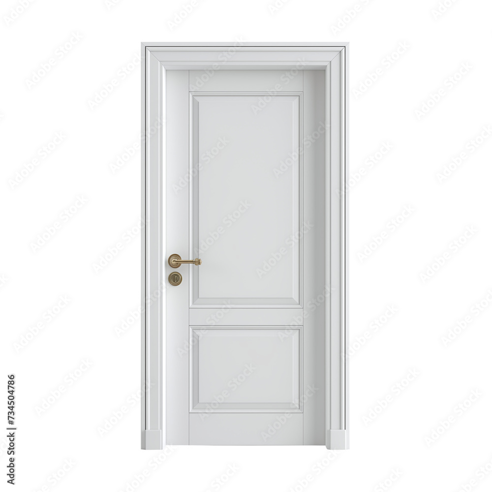 Elegant White Panel Door in a Clean Interior