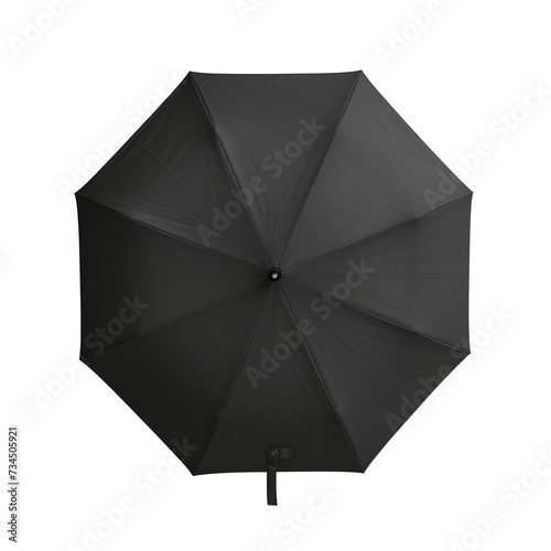 umbrella seen from above on a transparent background