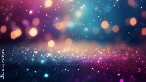 background with glitter bokeh lights, new year, holiday, valentine day background design.