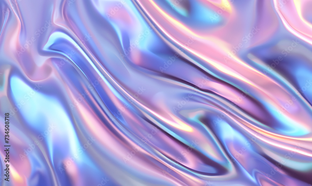 Periwinkle pastel iridescent simple gradient background, Generative AI 