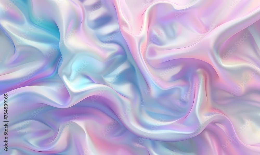 Obraz premium Periwinkle pastel iridescent simple gradient background, Generative AI 