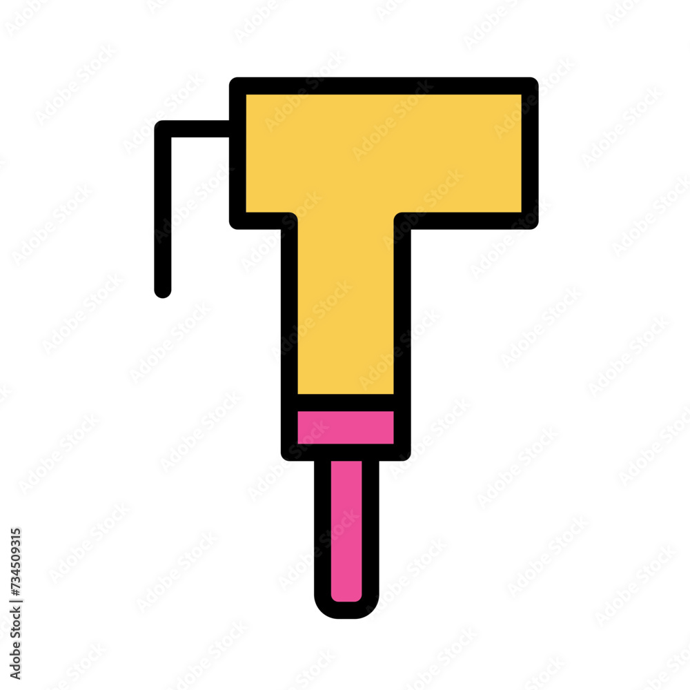 Bidet Spray Sprayer Filled Outline Icon