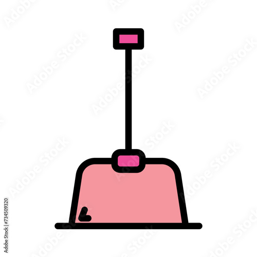 Clean Hygiene Plunger Filled Outline Icon