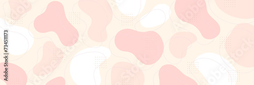 流体シェイプと幾何学模様の背景