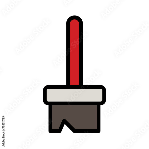 Broom Labor Witch Filled Outline Icon