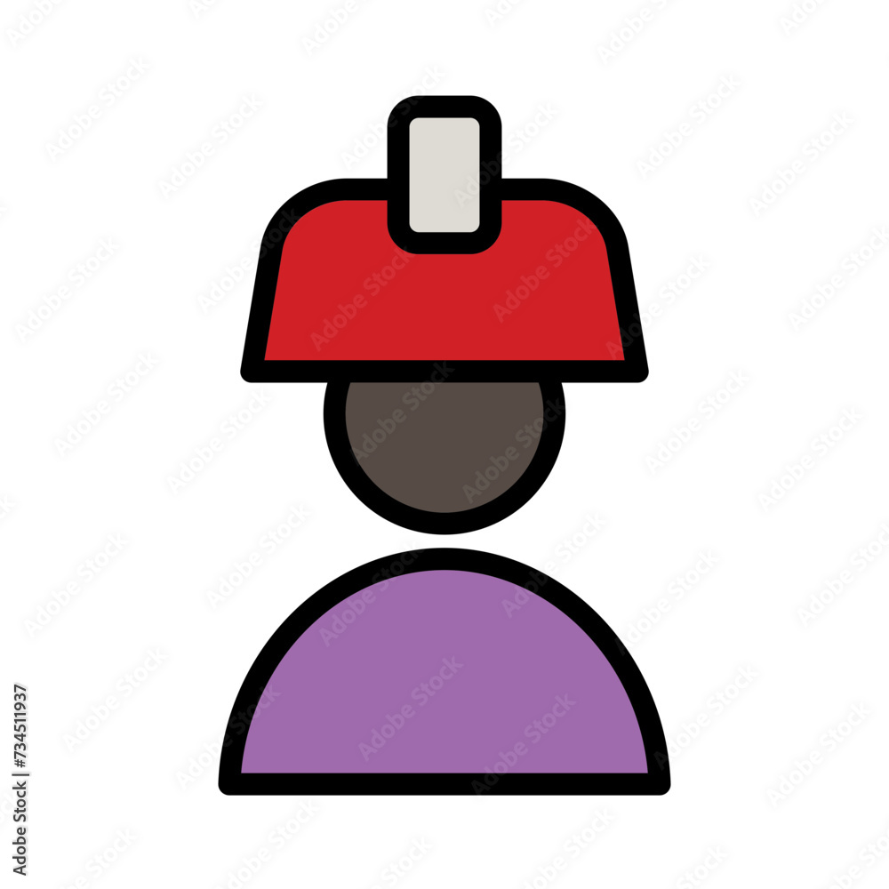 Labor Man Architecture Filled Outline Icon Labor Man Architecture Filled Outline Icon