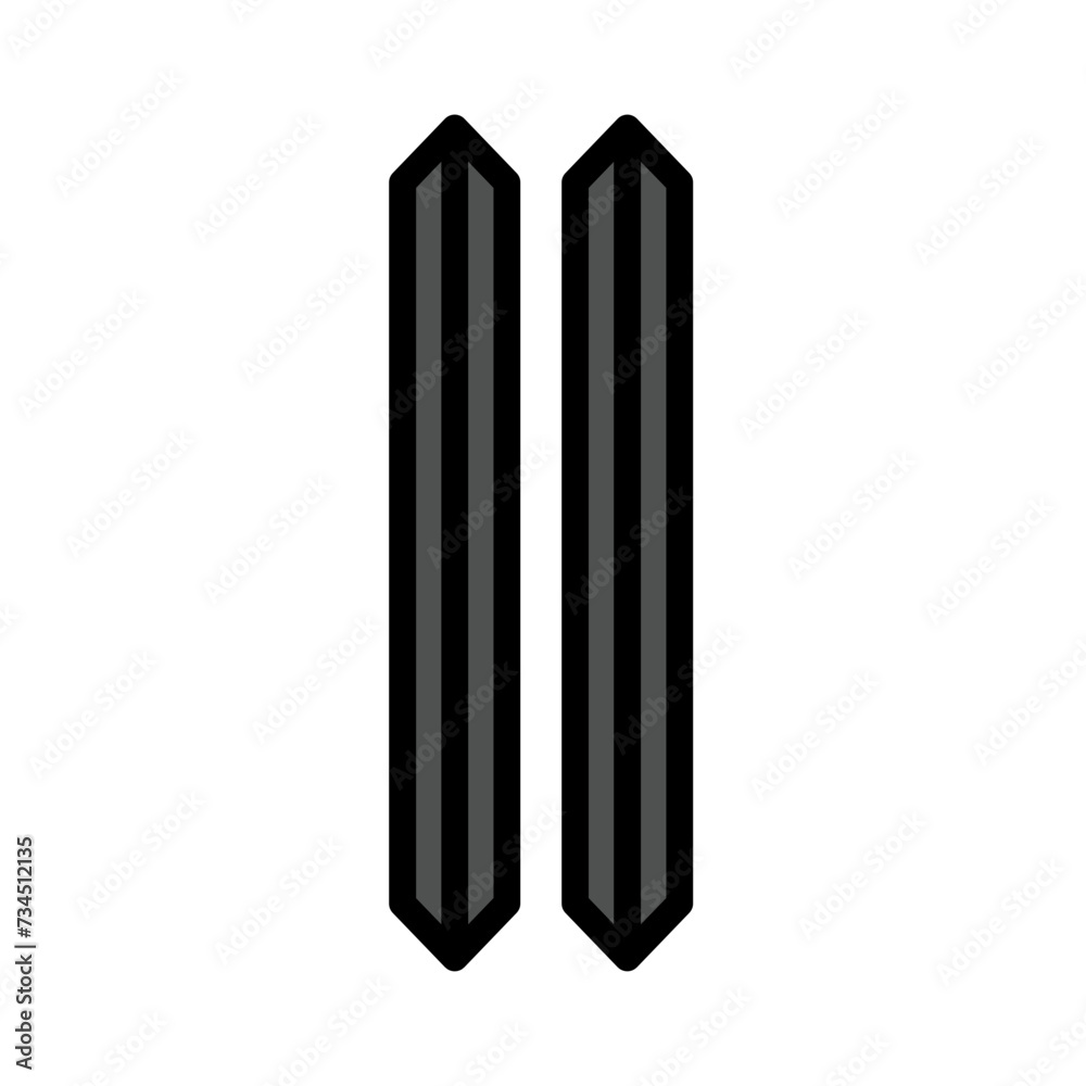 Fototapeta premium Chopsticks Cooking Kitchen Filled Outline Icon
