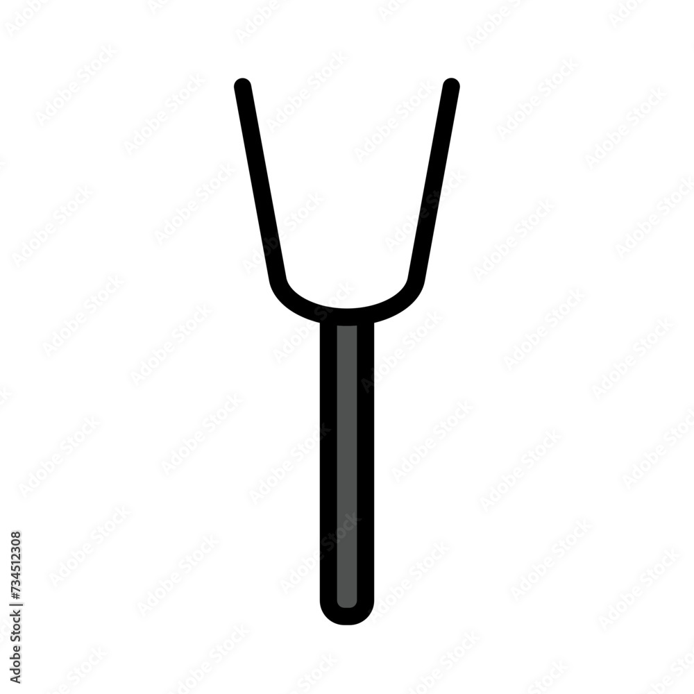 Fork Kitchen Tool Filled Outline Icon