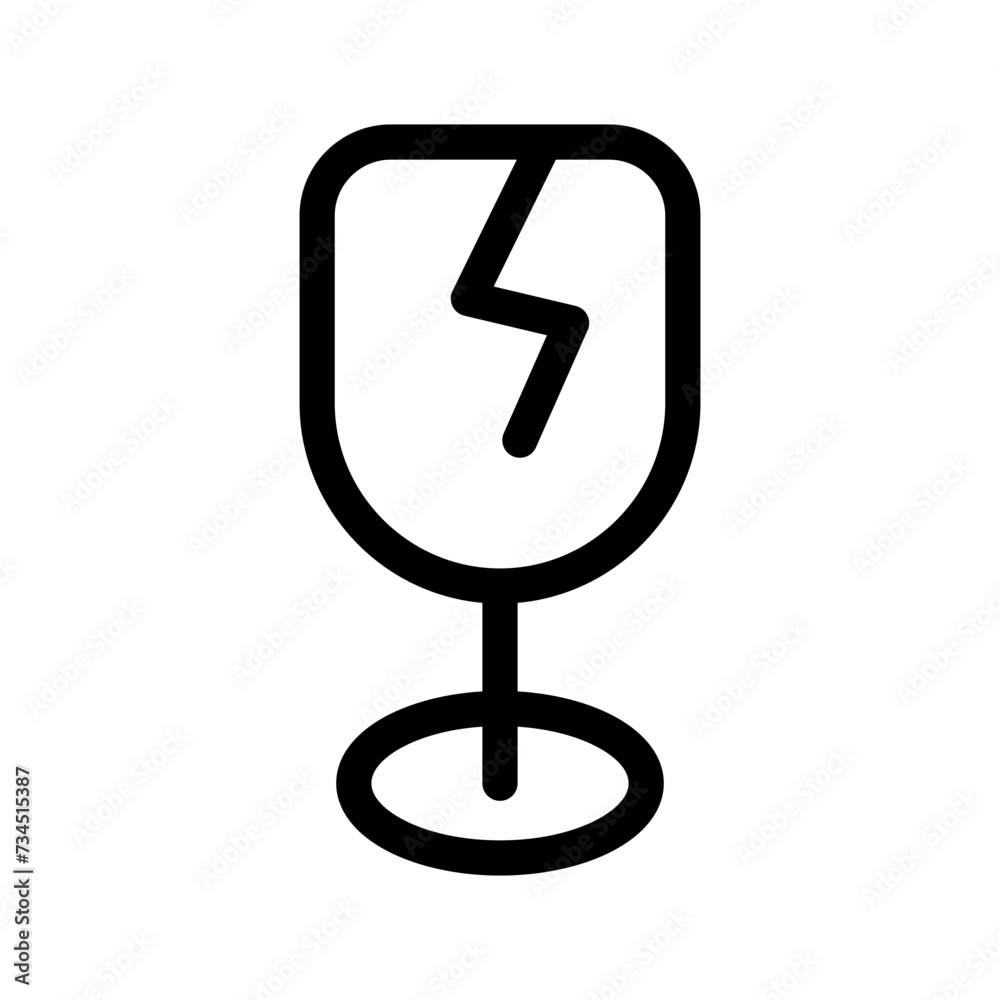 Fragile Icon Vector Symbol Design Illustration Fragile Icon Vector Symbol Design Illustration
