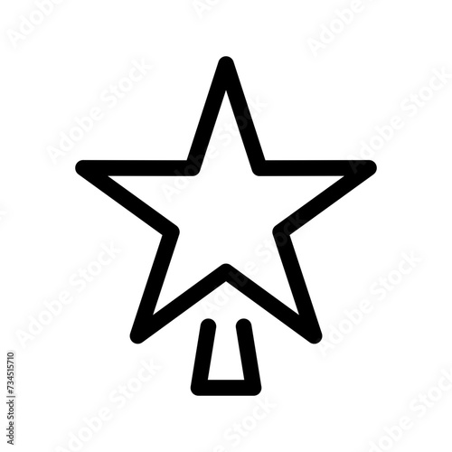 Glowing Star Icon Vector Symbol Design Illustration