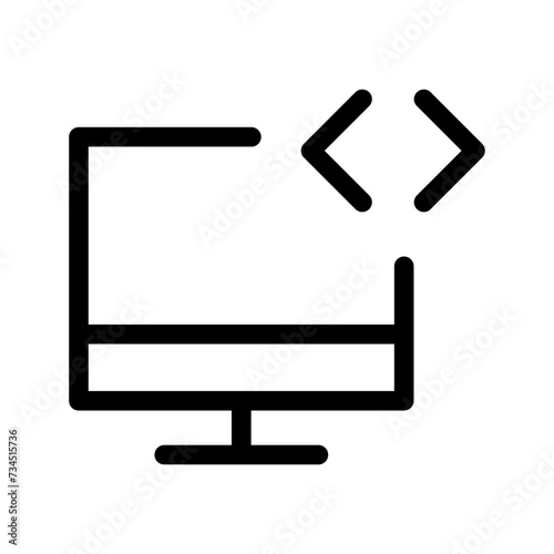 Codding Icon Vector Symbol Design Illustration