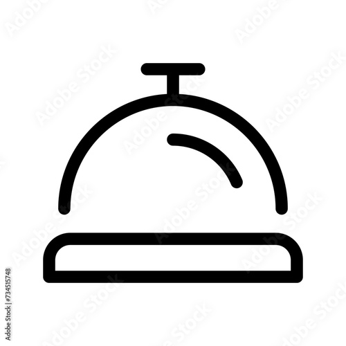 Desk Bell Icon Vector Symbol Design Illustration