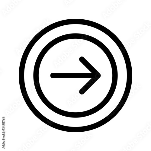Free Download Right Arrow Icon Vector Symbol Design Illustration - GFXLoad