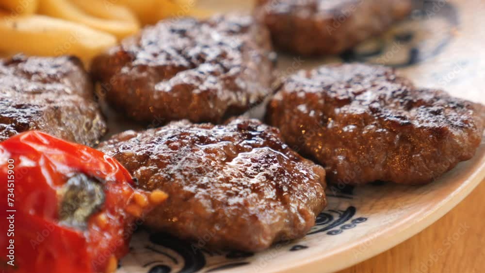 Traditional Turkish Cuisine Meatball Akhisar Kofte Traditional Turkish Cuisine Meatball Akhisar Kofte