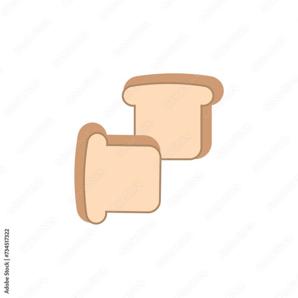 cute element vector for kids bread cute element vector for kids bread