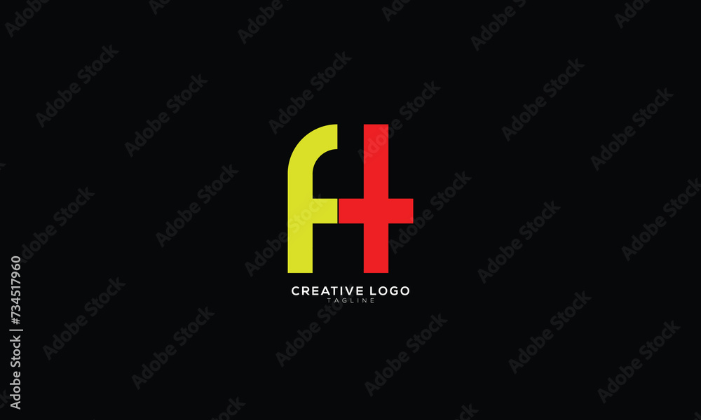 Obraz premium FT Abstract initial monogram letter alphabet logo design