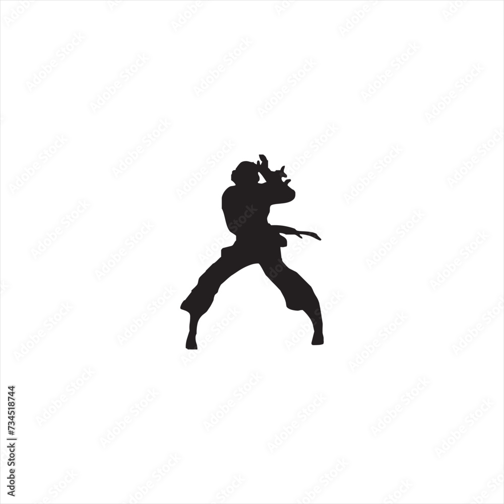 Fototapeta premium Illustration vector graphic of karate icon