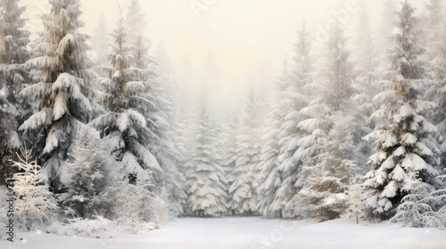 cold winter holidays pine snow © PikePicture
