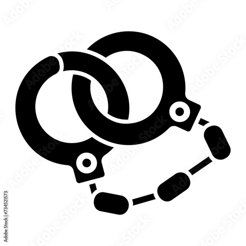 police handcuffs icon